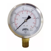 MANOMETRO 0-6 KG/CM² ROSCA 1/4 GAS - CONEXION POSTERIOR